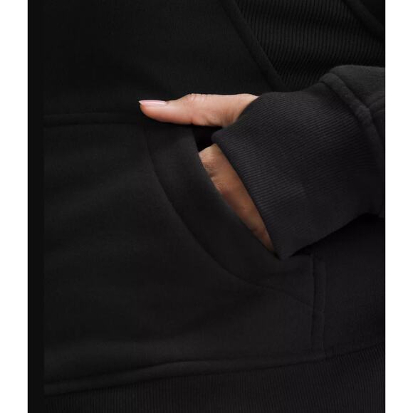 Lululemon Scuba Oversized Half-Zip Hoodie Black Size Medium/Large - Picture 2 of 12